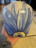 Decorative Vase Or votive Holder With Beautiful painted Sunflower Design Sunflower