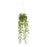 Nearly Natural Green Variegated Wandering Jew Hanging Basket Artificial Plant Green Plant