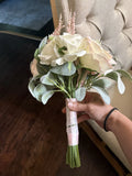 Artificial Bouquet of Flowers for XV A–os Or Nupcial Pink Flowers Bouquet