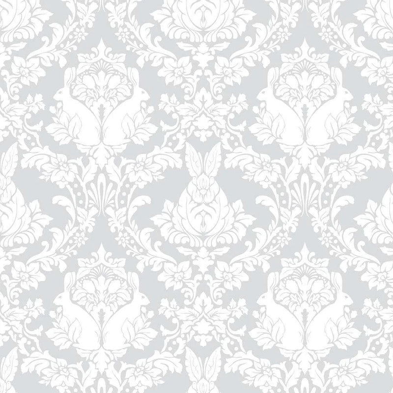 Free Spirit - True Colors 2025 By Tula Pink - Ghost Bunny - Whisper, Fabric BTY Flowering Plants