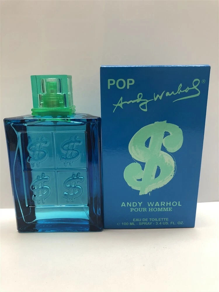 Pop Pour Homme Andy Warhol 3.4 oz/100 ml Eau de Toilette Spray Men, As Imaged! EDT