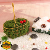 Caiyjhao Dark Green Moss Filamentous Artificial Grass 3.5oz Green Plant