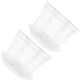 2 Sets Decorative Flower Pots Plastic Garden Orchid Planter Clear Slotted Garden Plants