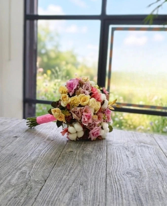 Rustic Spring Bridal Bouquet Flower Arrangement Flowers Wedding Customised Bouquet