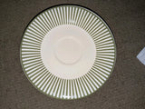 Martha Stewart Hydrangea Large Green Striped Saucer 6" New Replacement Hydrangea