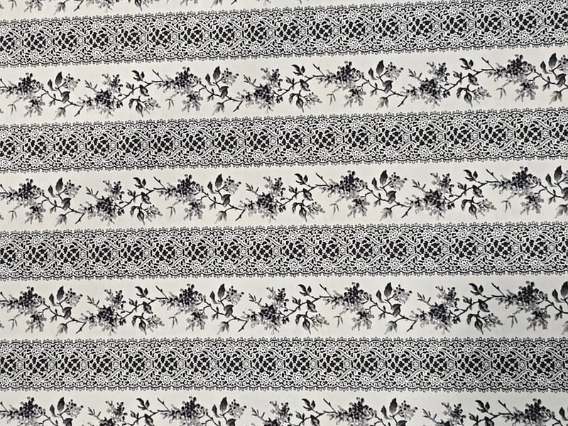 Windham Fabrics Anna Griffin Millicent Collection Grapevine Lace Stripe 2yds Flowering Plants
