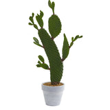 Nearly Natural 27Ó Cactus Artificial Plant Realistic Home Garden Decoration Green Plant
