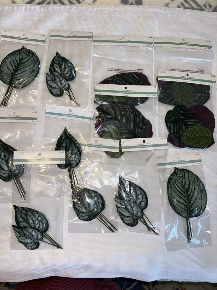 Ashland Artificial House Plant Leaves Bundle With 12 Packs 6 Inches Or Bigger Green Plant