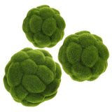 Simulated Moss Balls Artificial Plant Topiary 5.91 Inch Green Sphere Green Plant
