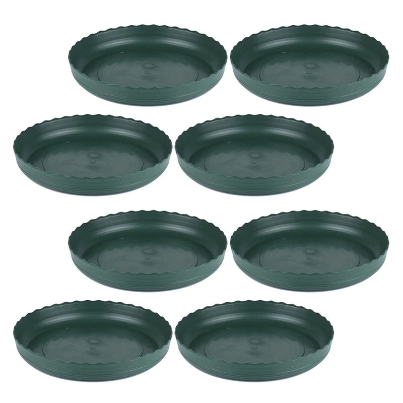 8 Pcs Plastic Plant Pot Saucers Home Garden Tray Flower Water Holders Garden Plants