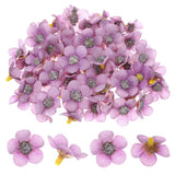 50-Pack Artificial Flower Heads, Mini Silk Faux Daisy Flowers DIY [Purple] Daisies
