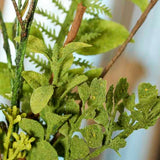 Set of 4 Airy Green Artificial Wild Foliage 15" Floral Sprays Green Plant