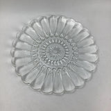 Vintage Mid Century Bubble Flower Sunflower Patterned Cake Plate Sunflower