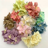 1-1/2" or 3.75cm - Lily Mulberry Paper Flower Wedding Scrapbook Craft LY1-426 Lily