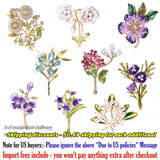 Enamel Hydrangea Brooches for Women Pearl Flower Pin Ajisai Plant hortensia sale Hydrangea