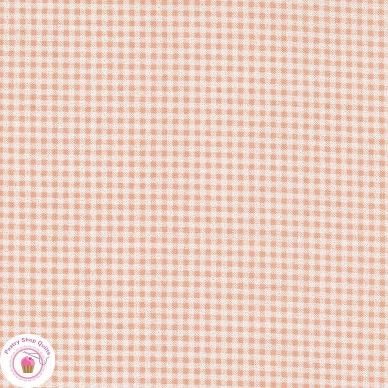 Moda PEACHY KEEN 29176 18 Orange Peach Check/Plaid COREY YODER Quilt Fabric Flowering Plants