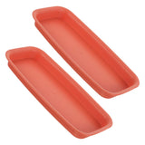 2 Pcs Plant Drip Tray Plastic Trays for Pots Garden Plants Rectangular Saucer Garden Plants