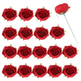 25Pcs Peonies Artificial Flowers Fake Peony Flowers with Stems Red Peony