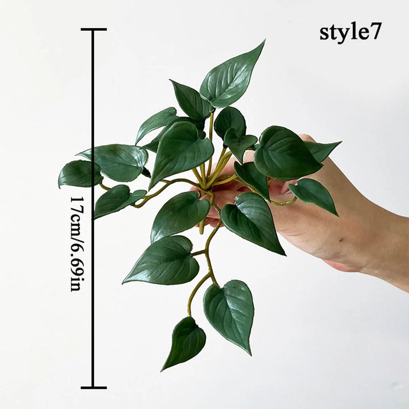Succulents Copper Money Grass Anthurium Leaves Fake Green Plants Fake Leaves Green Plant