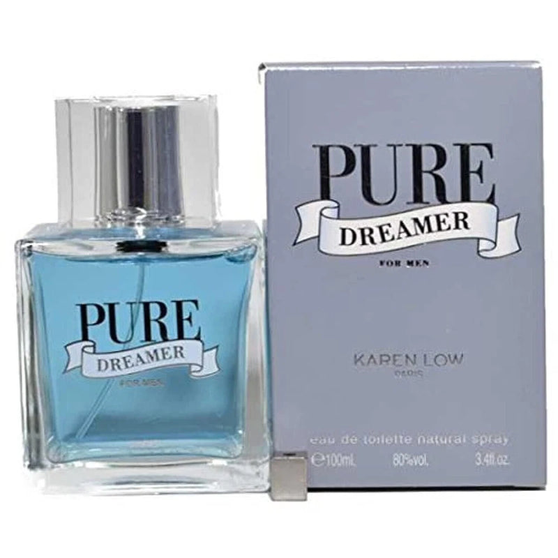 Pure Dreamer by Karen Low, 3.4 oz EDT Spray for Men FREE SHIPPING EDT