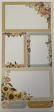 FLOWER LABEL Stickers(6pc) Sunflower¥Reminder¥Important Gift¥Journal¥Card Making Sunflower