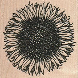 Sunflower 2 3/4 x 2 3/4" Rubber Stamp, Plants Stamp, Flowers, Trees Sunflower