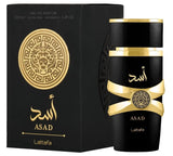 Lattafa Perfumes Asad for Unisex Eau de Parfum Spray, 3.4 Ounce EDP