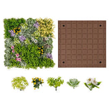 20" x 20" 3D Hanging Succulents with 10 Types of Mixed Faux Plants for Balcony H Green Plant