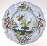 Maestri Maiolicar Italy  Garofano (Carnation) Handpainted 12" Bowl PERFECT Cond. Carnation