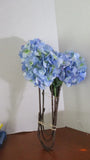 Set of 4 Large HYDRANGEA LONG STEMS Hydrangea