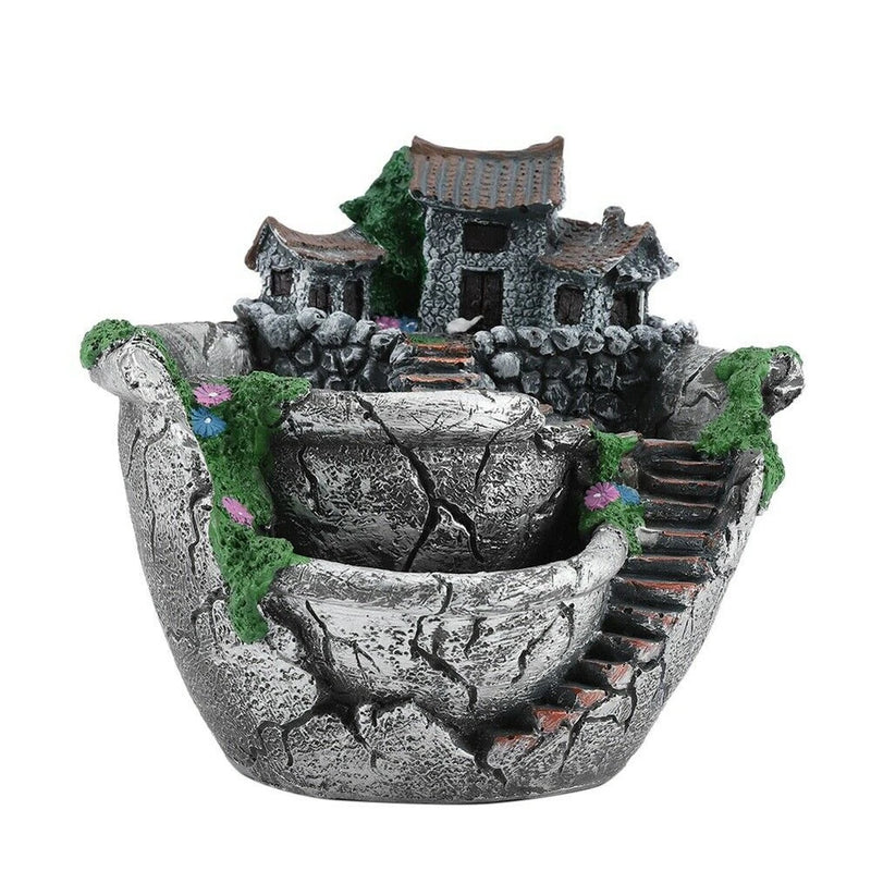 Resin Succulent Cactus Pot Bonsai Pot Flowerpot Home Garden Decoration Fengshui Garden Plants