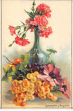 Chromos - COR11235 - Flowers - Carnations - Anemones - Approximately 8x12 Cm Carnation