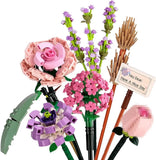 Mini Bricks Flower Bouquet Building Sets, Artificial Flowers, DIY Unique Decorat Hydrangea