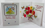 Pop Up Greeting Card Happy Birthday 5x7 Inches Special Bouquet Of Birthday Wishe Bouquet