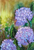 Original Art Hydrangea Oil Painting Canvas Board 35x25cm Impasto Flower Artwork Hydrangea