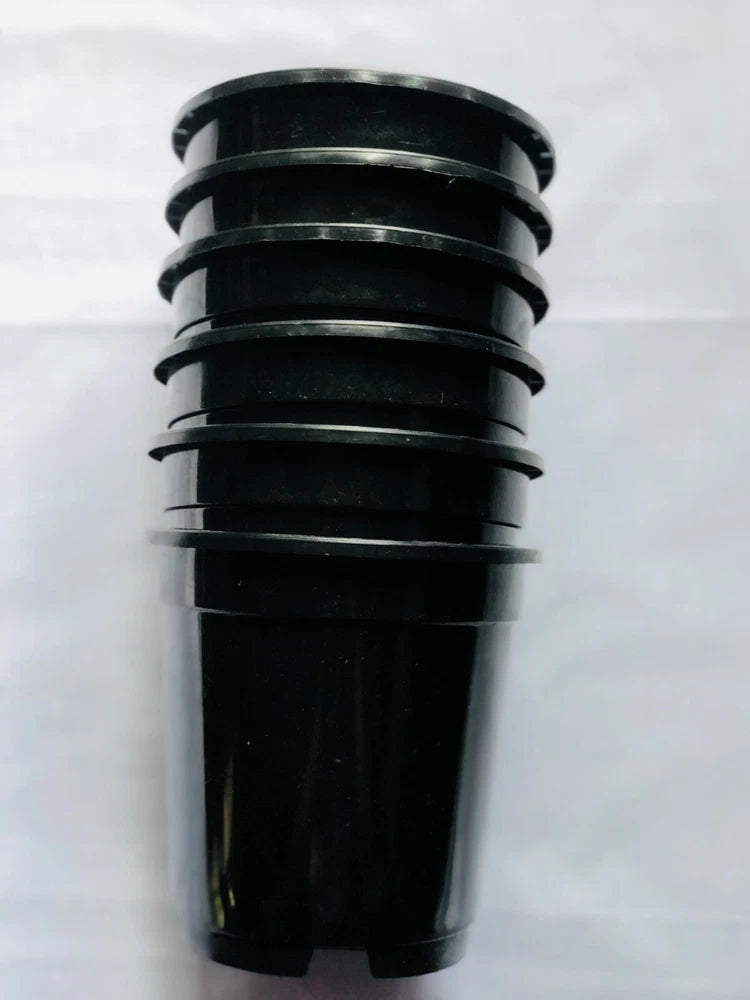 5.5 inch Round Black Plastic Pots Garden Nursery Gallon Flower Plant Container Garden Plants