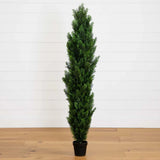 5Õ Topiary Cedar Artificial Tree Home Decor UV (Indoor/Outdoor). Retail $197 Green Plant