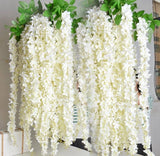 5pc Wedding artificial Flower 70" hang Wisteria cherry Vine Arch Floral No Leave Green Plant