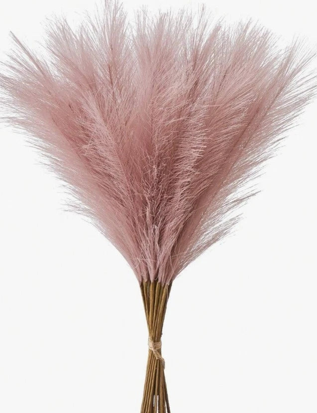 50pcs Faux Pampas Grass Artificial Reeds Large Tall Fluffy Artificial Fake Flowe Pampas Grass