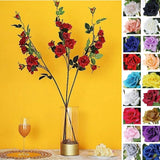 2 Silk Roses 38-Inch long Single Stem Bouquets Wedding Party Home Centerpieces Bouquet