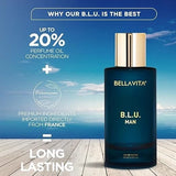 Bella Vita Luxury B.L.U Men EDP Perfume 100ml with Fresh Refreshing Long Lasting EDP