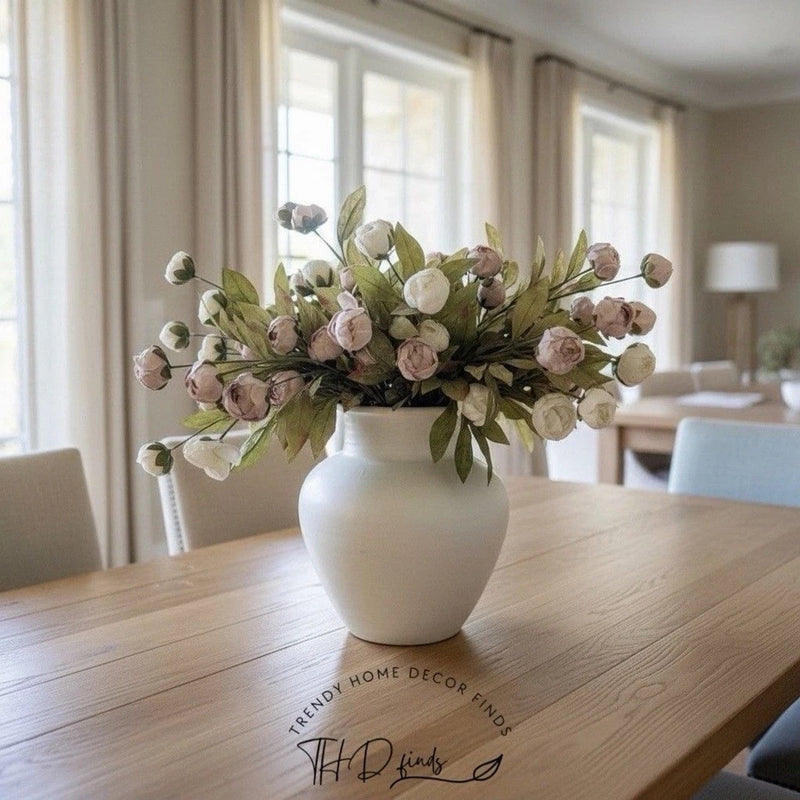 VIRAL Ashland Peony Stems Ð Set of 10 (5 Cream + 5 Tan) | RARE | NEW with Tags Peony