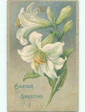 Pre-Linen LARGE EASTER LILY FLOWER : make an offer k2219 Lily