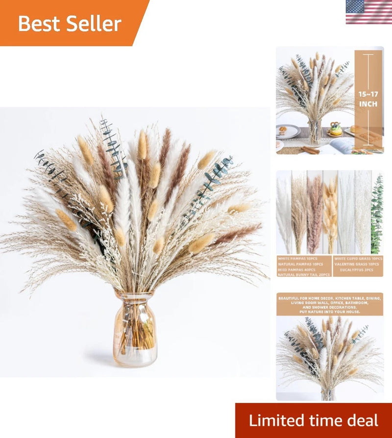 Pampas Grass Dried Flowers Arrangement Boho Decor Centerpiece Wedding Home Pampas Grass