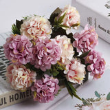 10/20Head Artificial Hydrangea Flower Silk Bouquet Party Wedding Home Xmas Decor Hydrangea