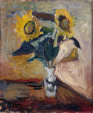 Henri Matisse Vase of Sunflowers 1898 Impressionism 17" x 22" Archival Art Print Sunflower
