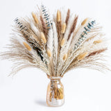 Pampas Grass And Eucalyptus Bouquet, Wedding,Home,Room,Rustic Decor, Beige Pampas Grass