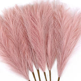 6-Piece Artificial Pampas Grass Floral Arrangement - 18 inches (Dusty Pink) Pampas Grass