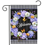 Briarwood Lane Hydrangea Wreath Garden Flag Hydrangea