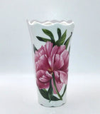 Ansley Chelsea Vase Pink Flowers Peony Carnation Violet 6 inches England READ Carnation